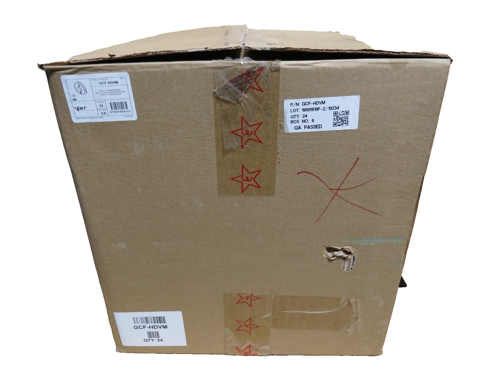 (Case of 24) Edwards EST GCF-HDVM Multi-Candela Fire Alarm Horn Strobe [CTX]