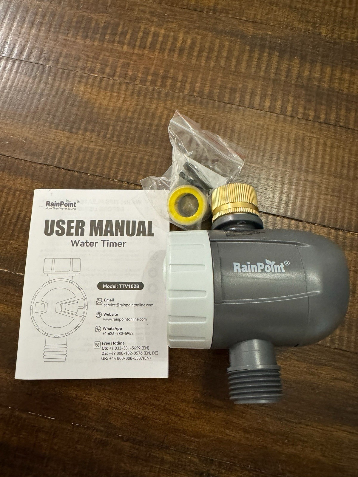 RainPoint TTV102B Automatic Hose Water Timer Irrigation Controller Open Box