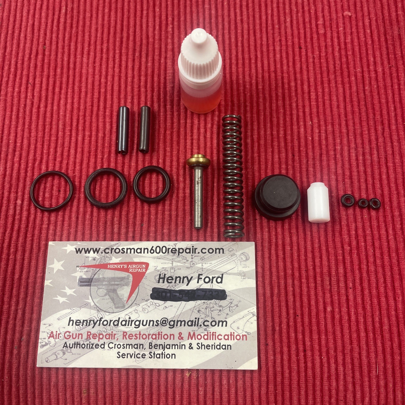 Complete Benjamin 392,397  C9/ Cb9  Seal Kit W/exhaust Valve, Spring /roll Pins
