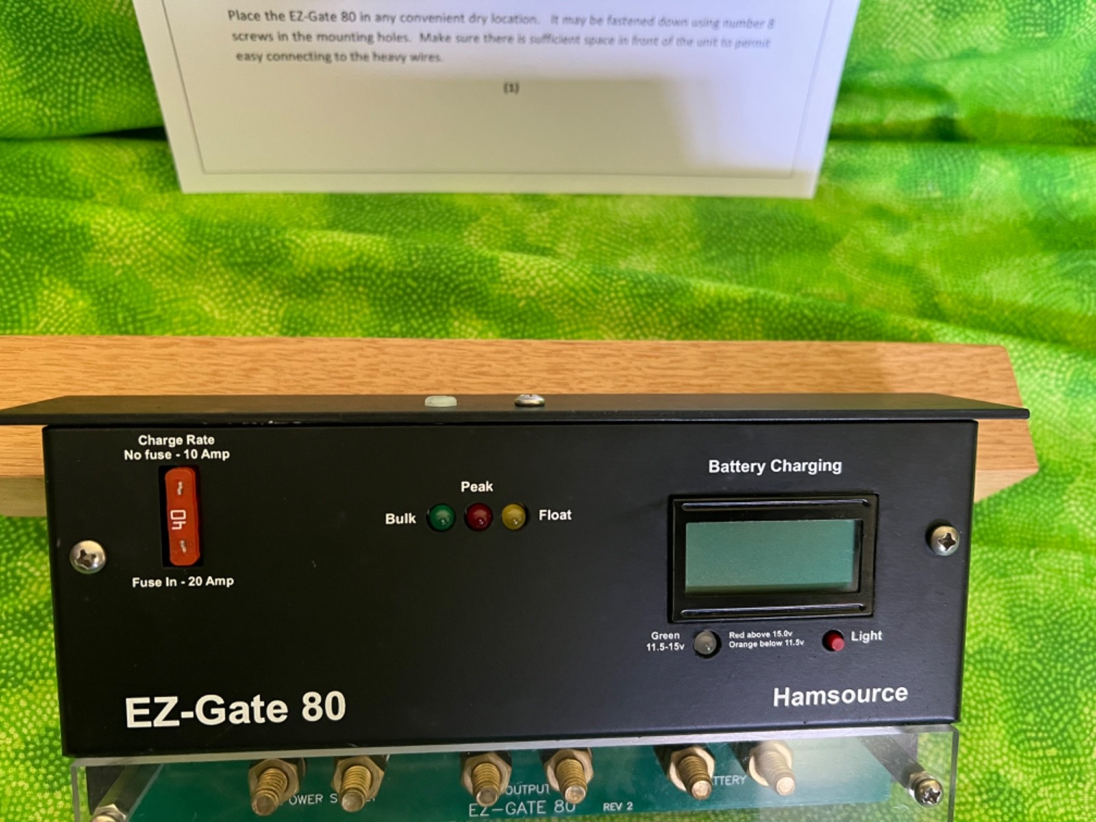 Hamsource EZ-Gate 80 Battery Backup Switch/Charger 80amp Metered - rare