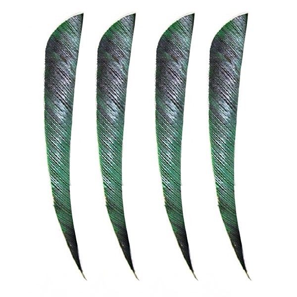 Muddy Buck Gear 5in Para RW Feathers Camo Hunter Green 12pk