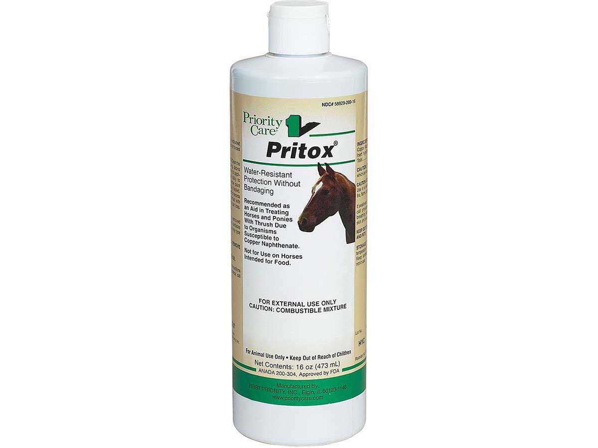 Priority Care Pritox 16oz Hoof Thrush Treatment for Horses – Copper Naphthenate