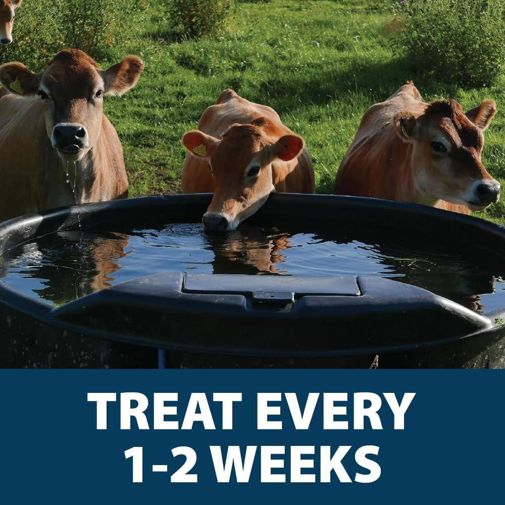 Stock Tank Defense, Livestock Water Trough Cleaner, Clean Drinking Tanks for Hor