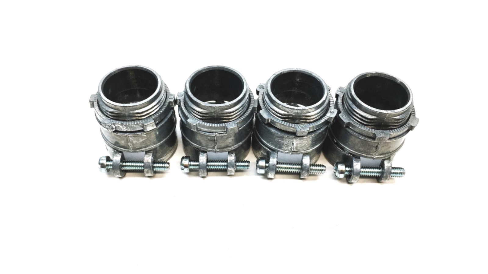 Neer 1 Inch Straight Die Cast Squeeze Type Connector SC-100 [Lot of 4] NOS