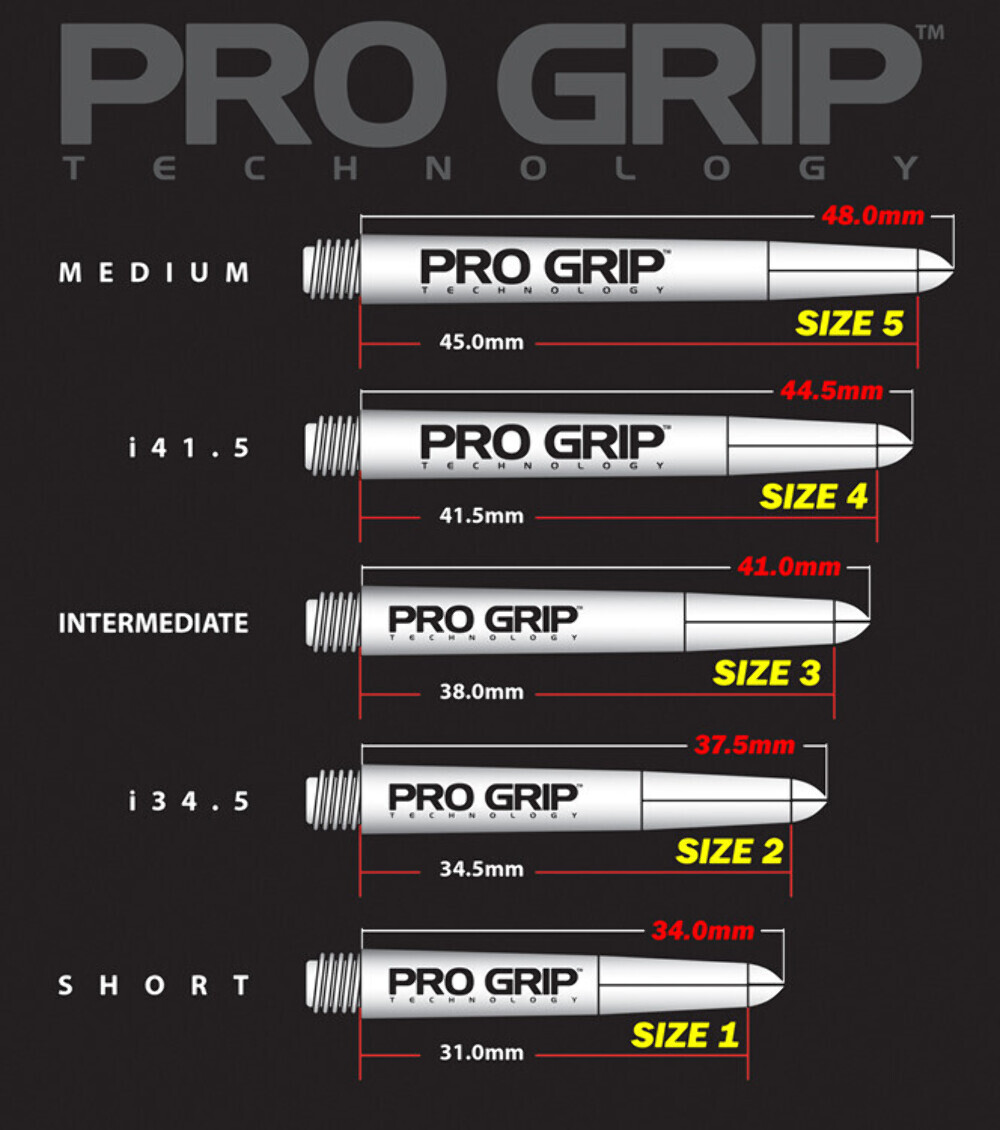 Target Pro Grip Polycarbonate Shafts - White Short Plus