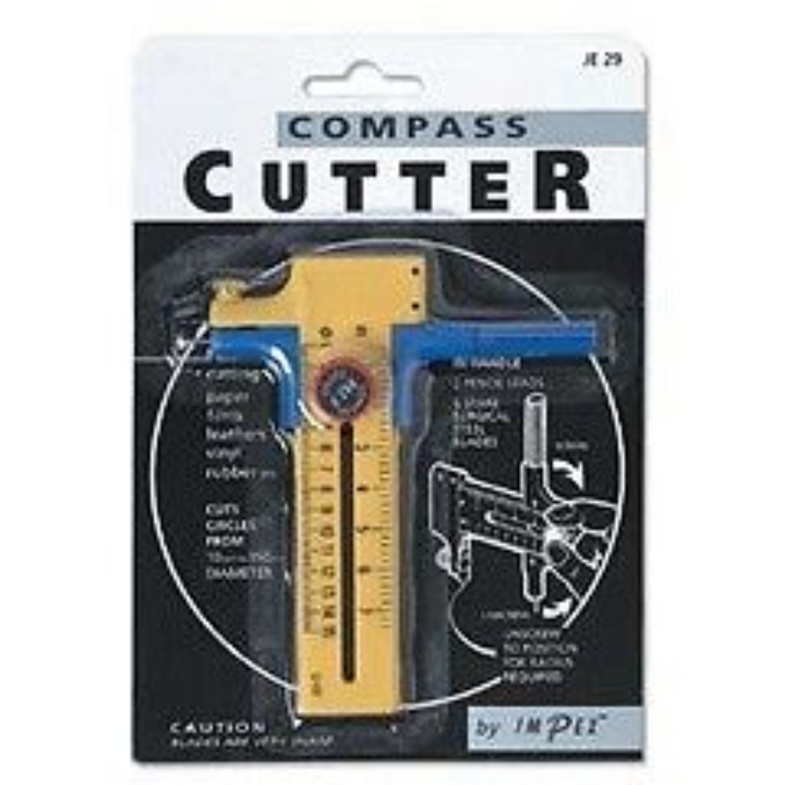 Impex Rotary Compass Circle Cutter Quilting Fabric/Leather/Vinyl Material Crafts