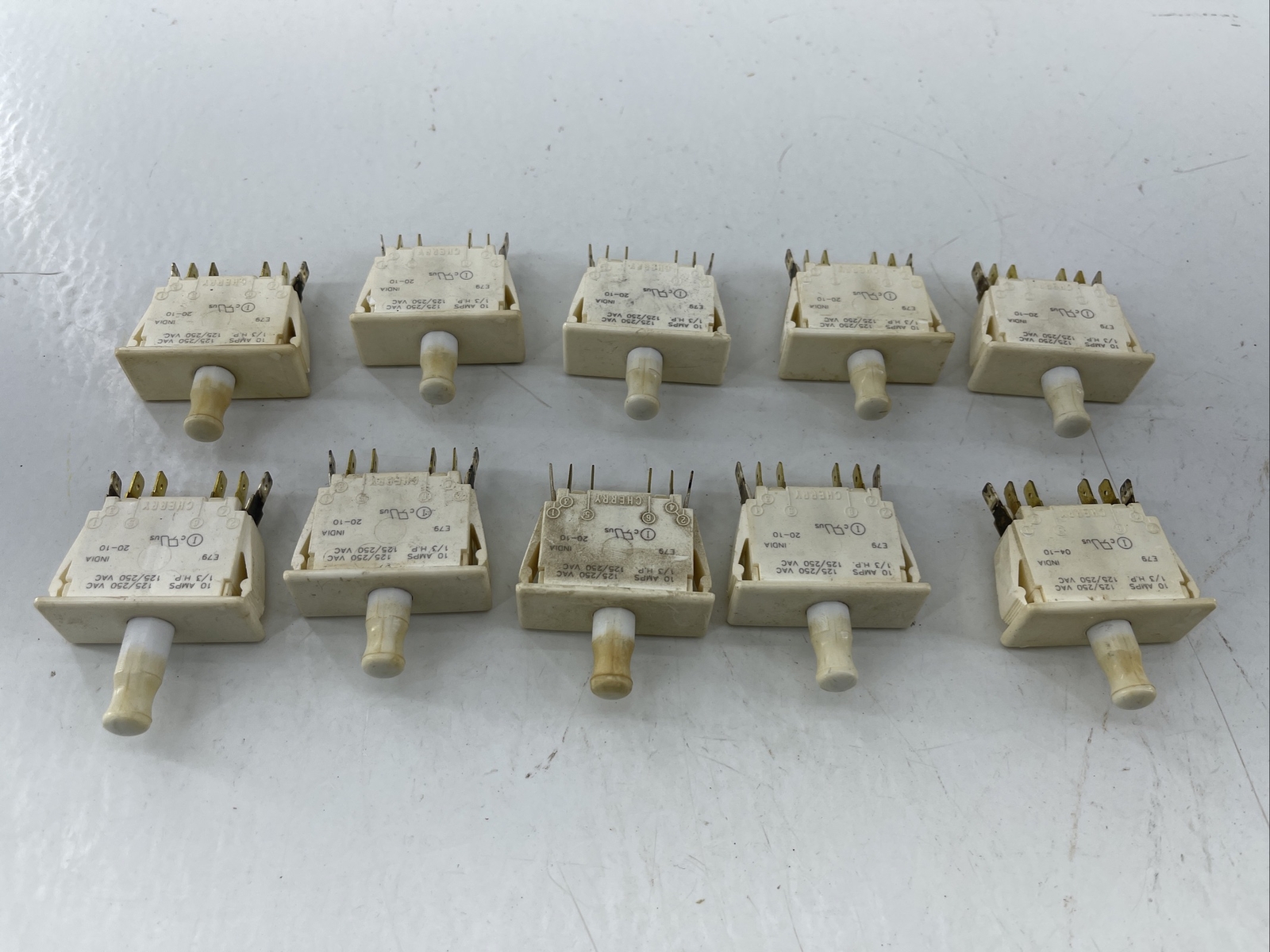 10 Cherry E79-30A Buttons 10A 125 VAC /250VAC