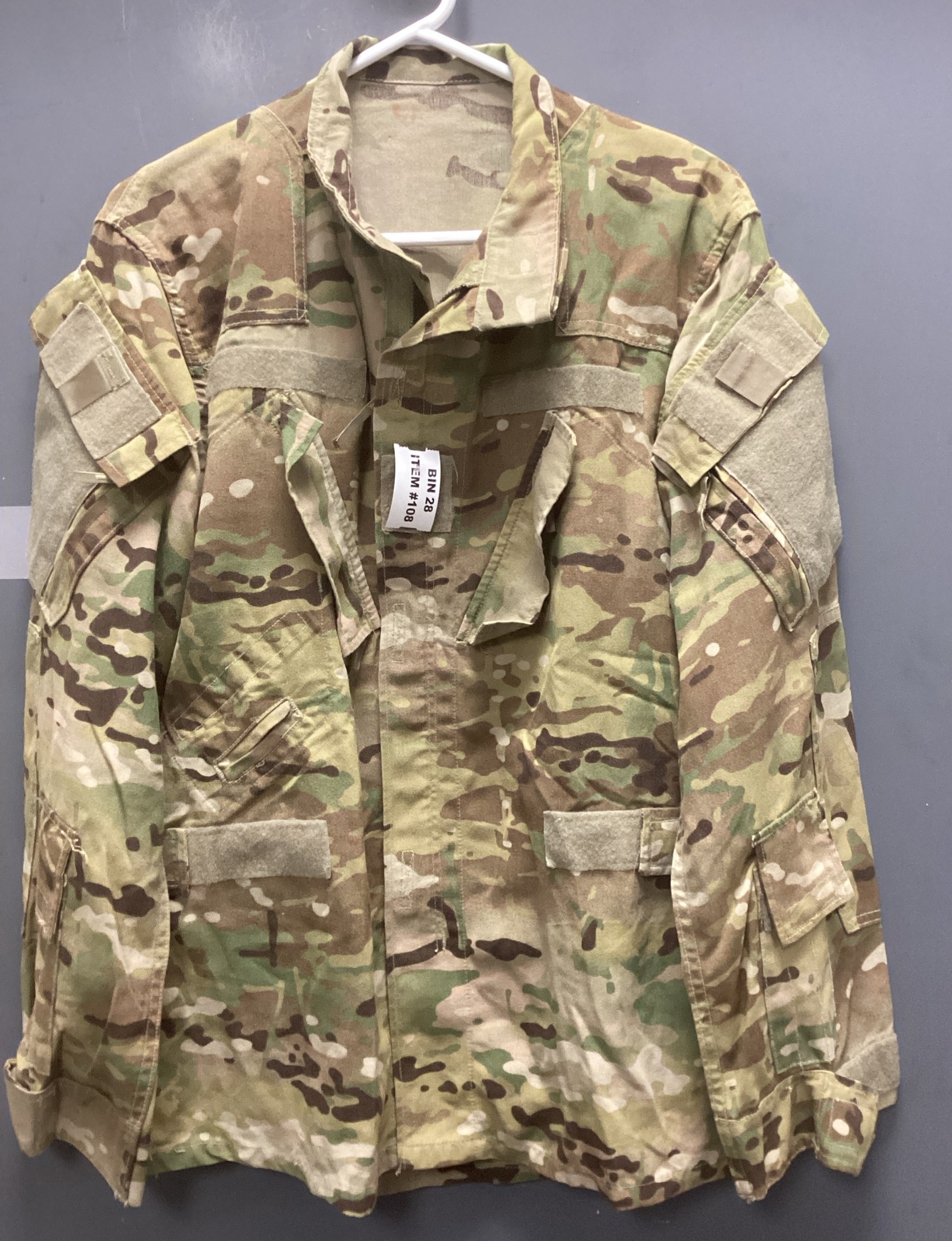 PREVIOUSLY OWNED, USGI, Coat Aircrew Combat, Multicam, OCP, SMALL/SHORT, 28/108