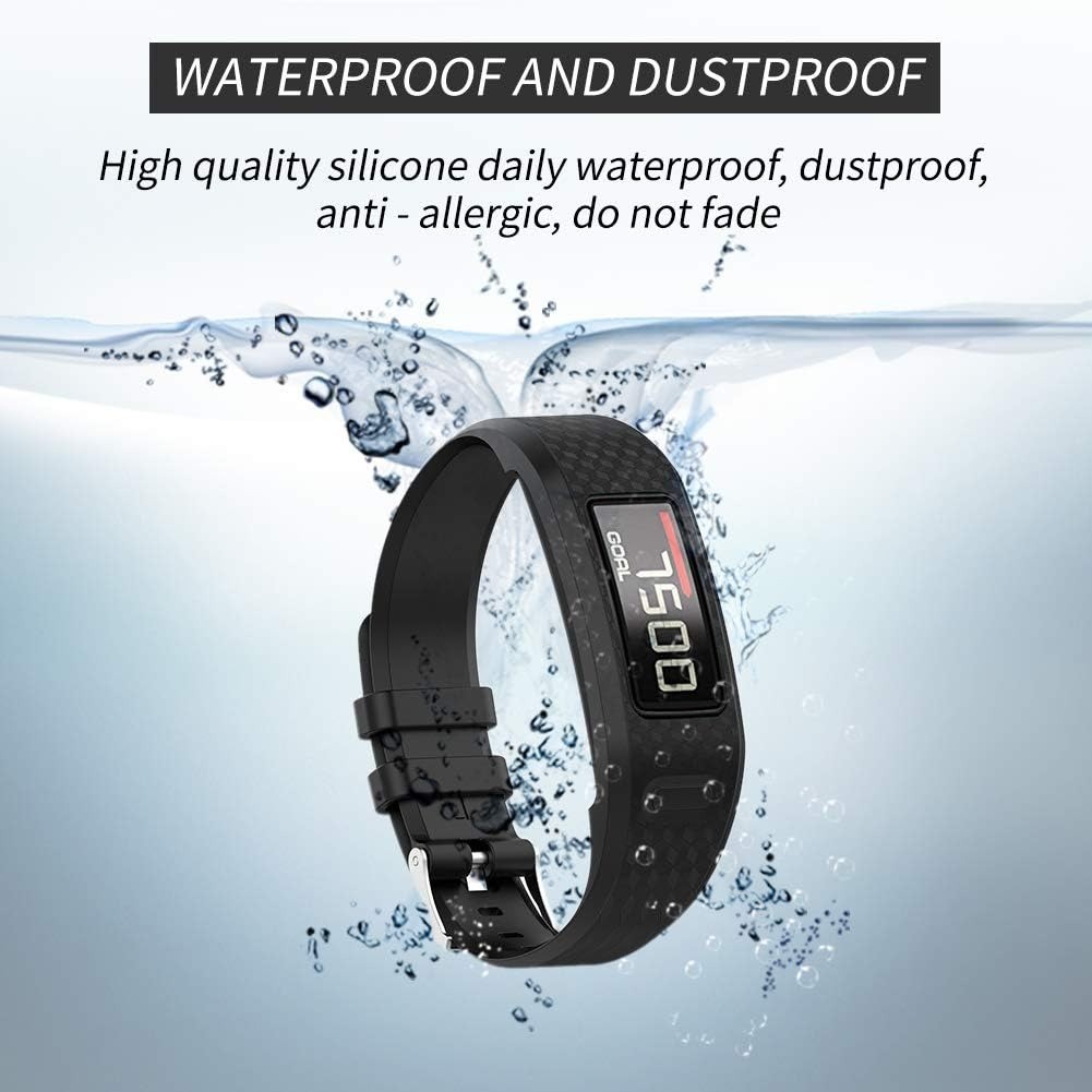 Replacement Wristband for Garmin Vivofit 1/2 Soft Silicone Strap