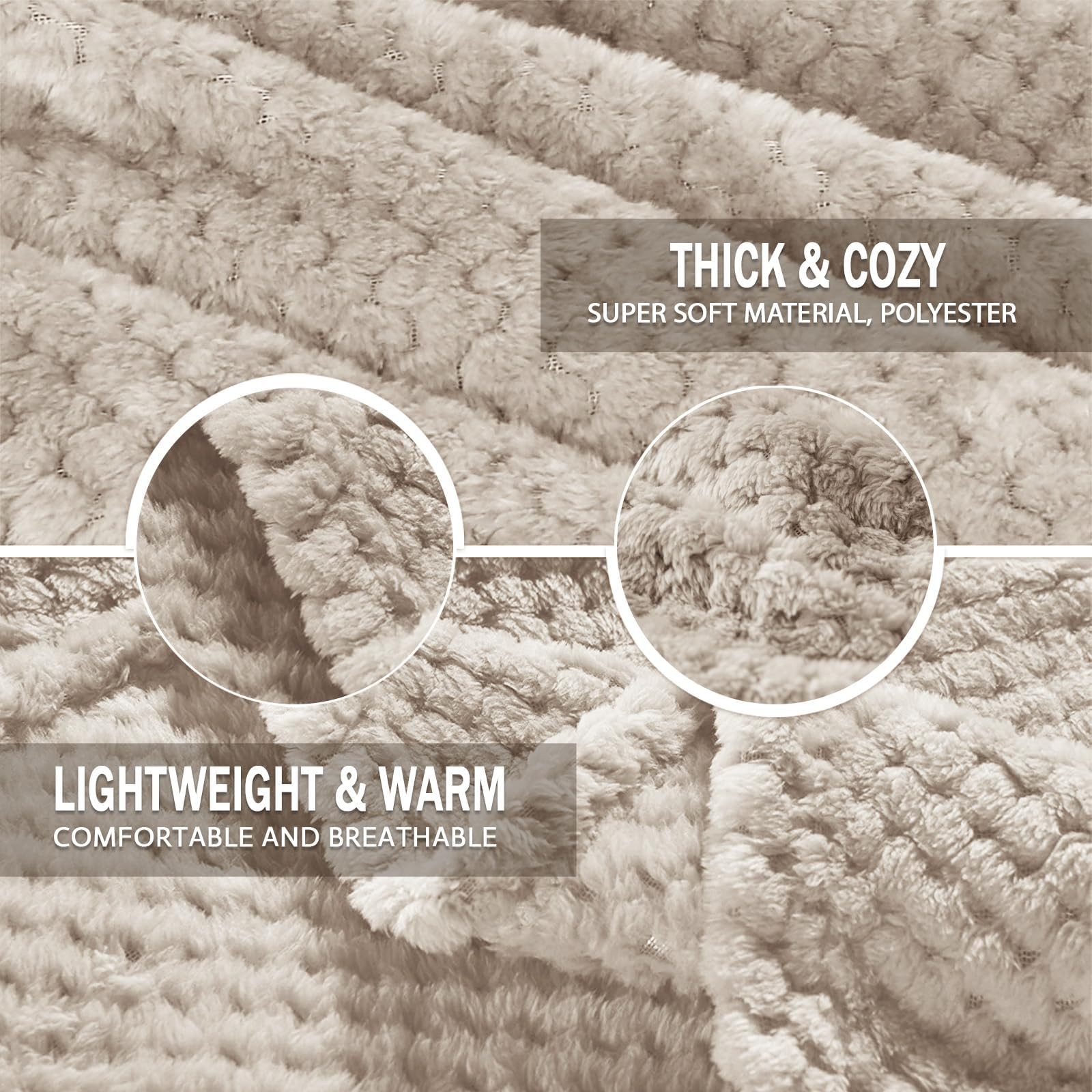 Fleece Throw Blanket Extra Large, Super Soft and Warm Blankets for Couch, Sof...