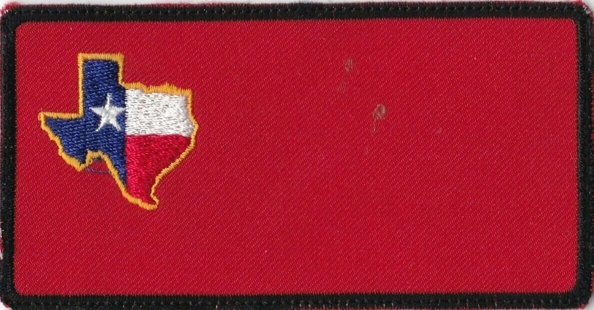 USAF Texas Red & Black Nametag Wing Patch A-5