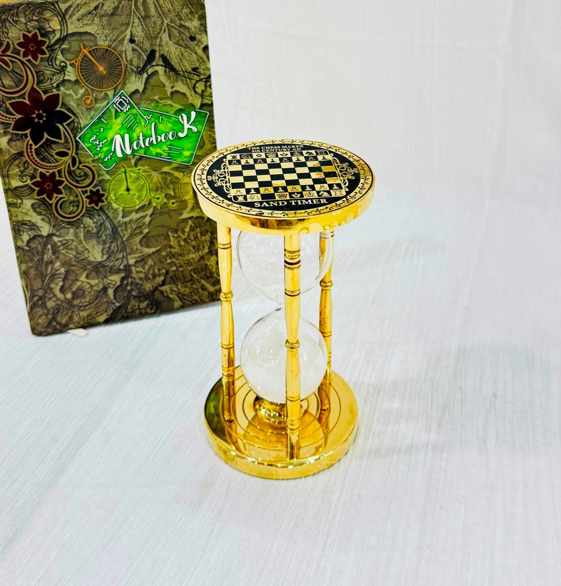 Brass Chess Sand Timer Marine Office Desk Decor