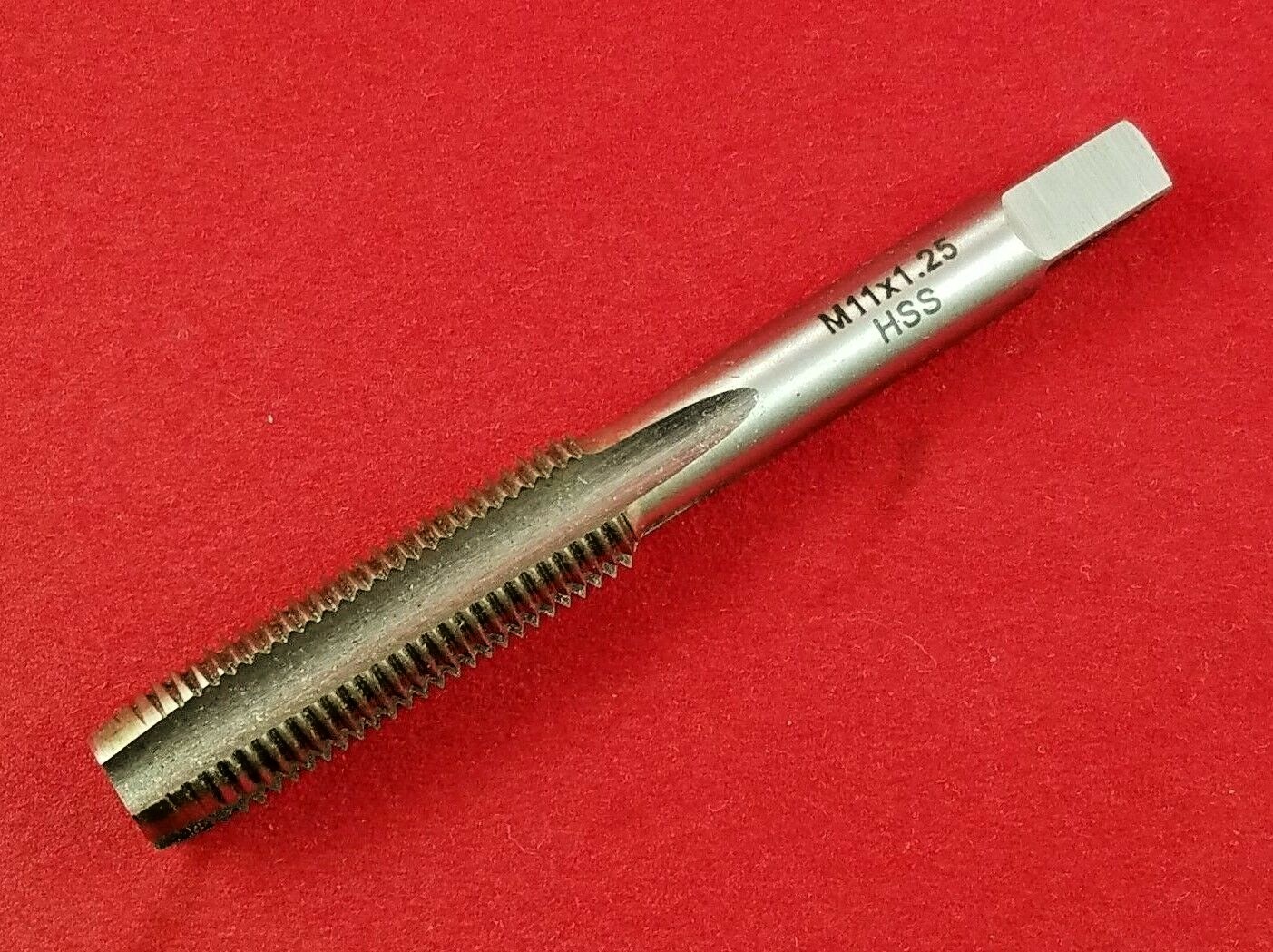 M11 X 1.25 Plug Hand Tap 11MM HSS RH A1 122-11125 4 FLUTE