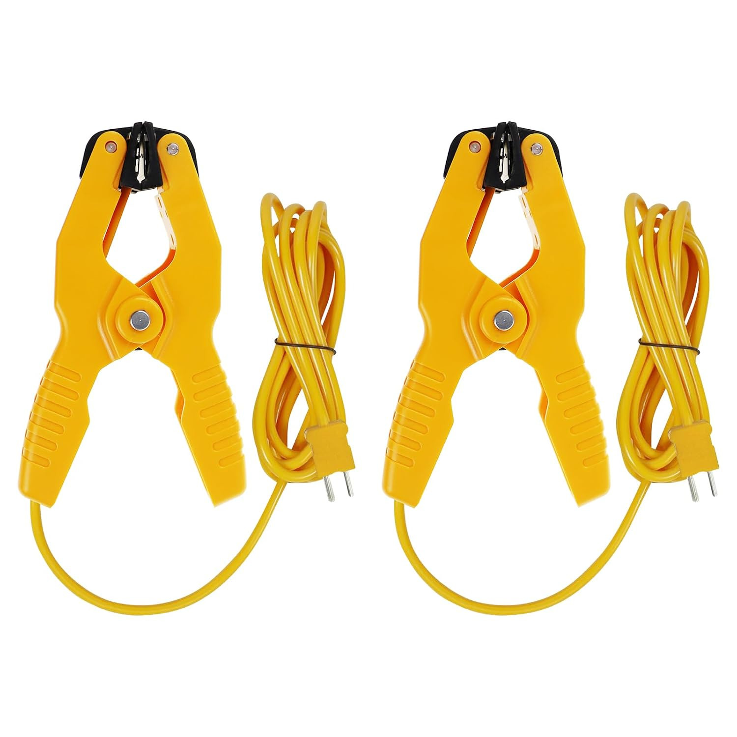 2 PCS Temperature Clamp HVAC K-Type Thermocouple Thermometer Lead Probe Pipe Cla