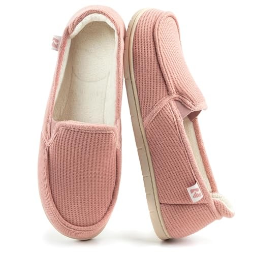 Women's Two-Tone Hoodback Slipper with Removable Insole 8 Salmon