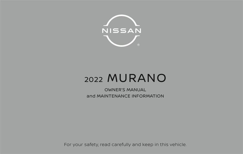 2022 Nissan Murano Owner's Manual