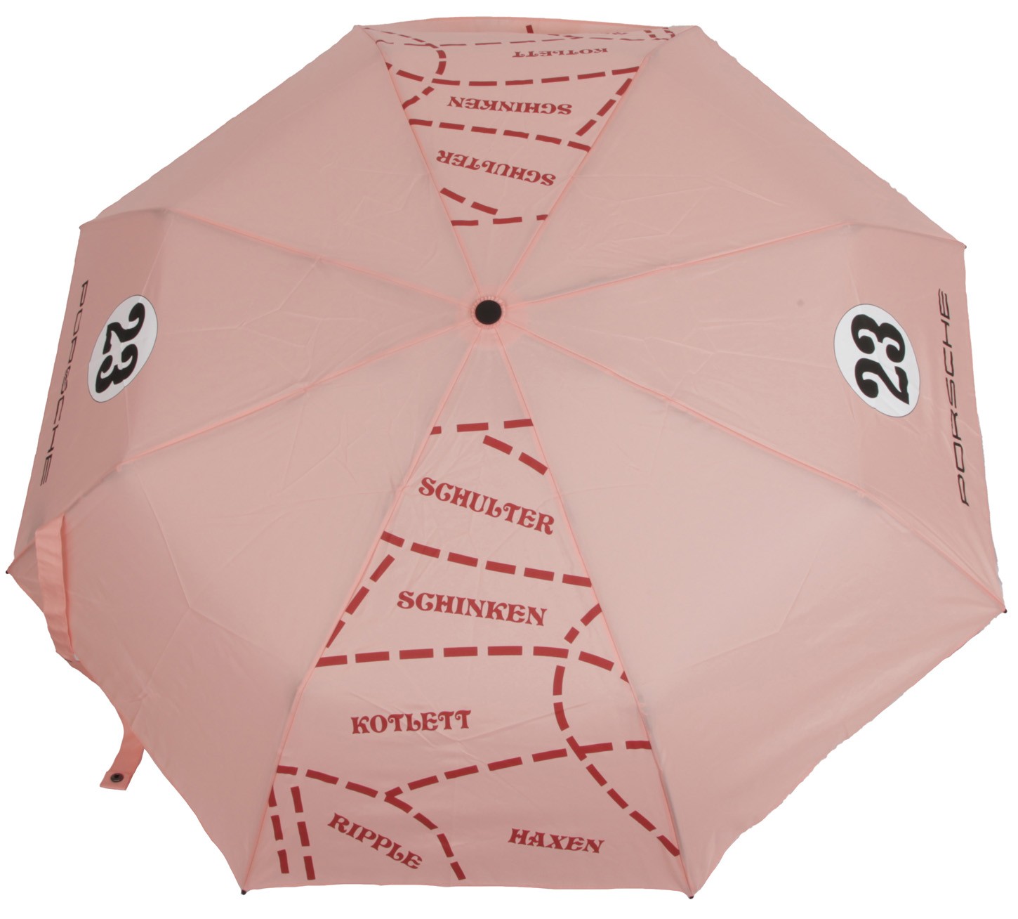 Porsche Pink Sow Umbrella Folding Automatic Pink Pocket Umbrella
