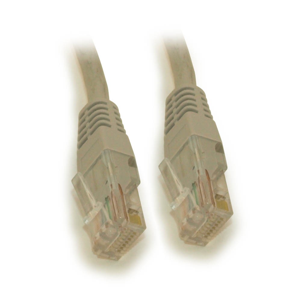 60ft Cat5E Ethernet RJ45 Patch Cable Stranded Snagless Booted GRAY