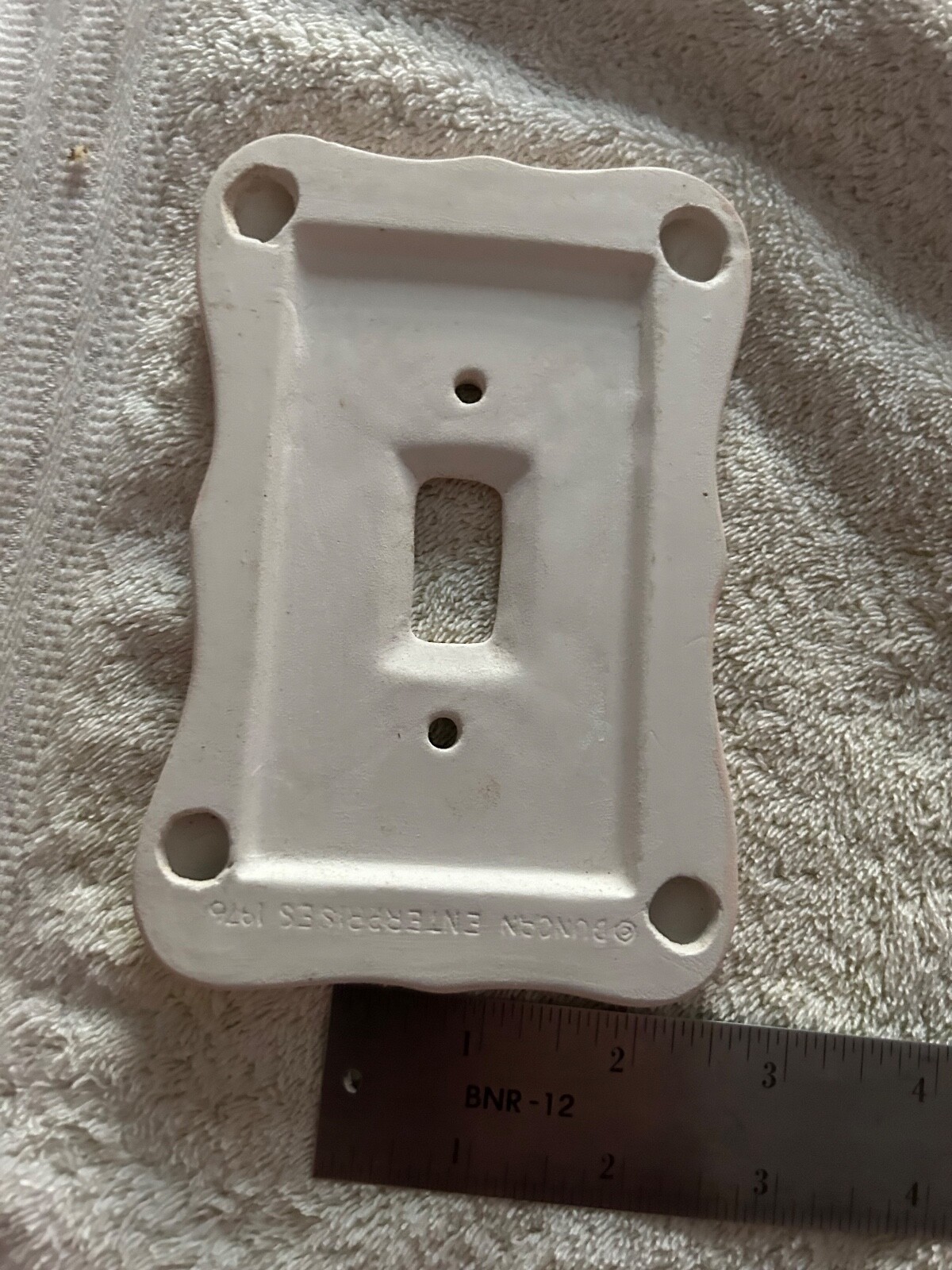 Vintage Electrical Wall Cover Light Switch Flowers