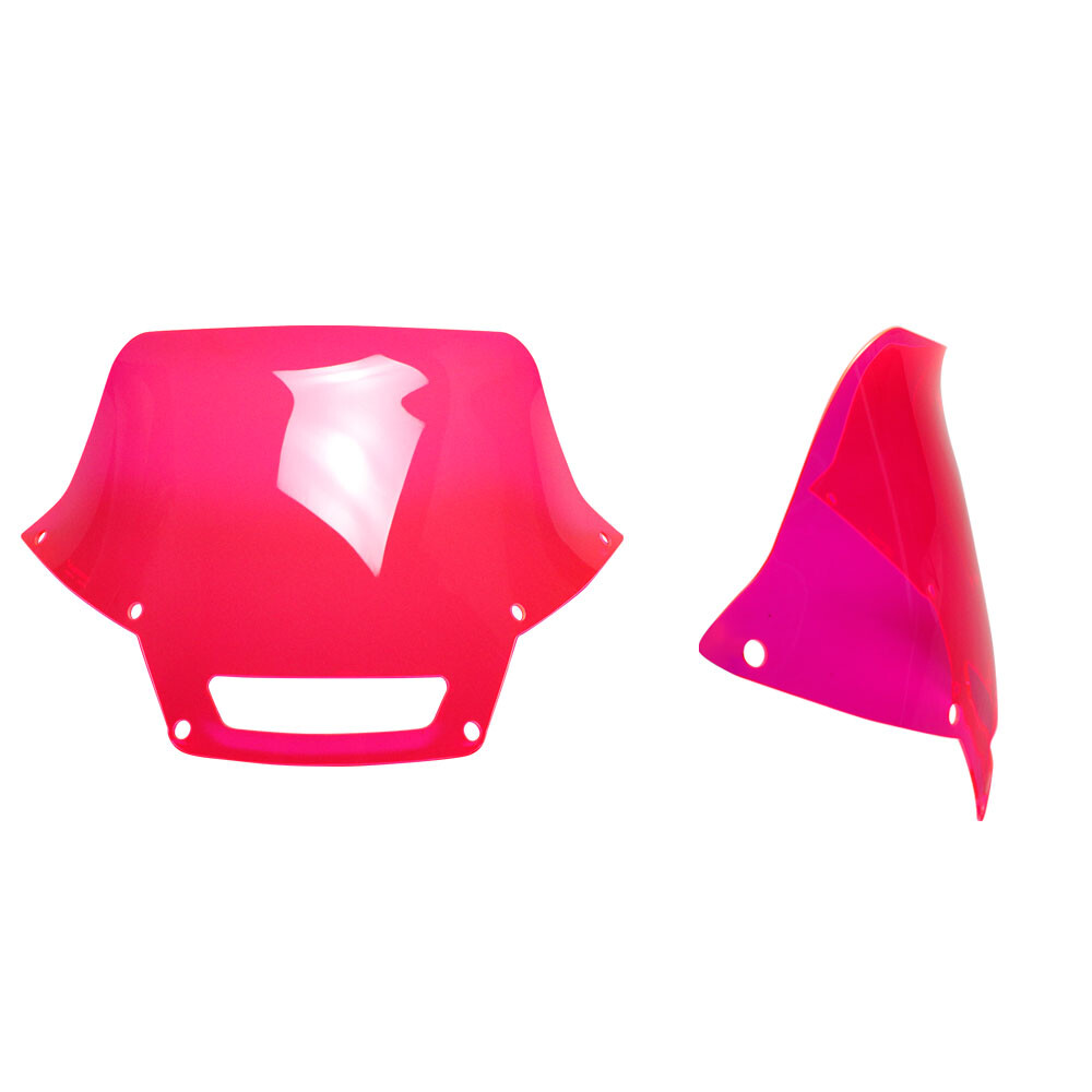 Pink 7.0" Motorcycle Windshield Windscreen for Harley Low Rider ST FXLRST FXRST