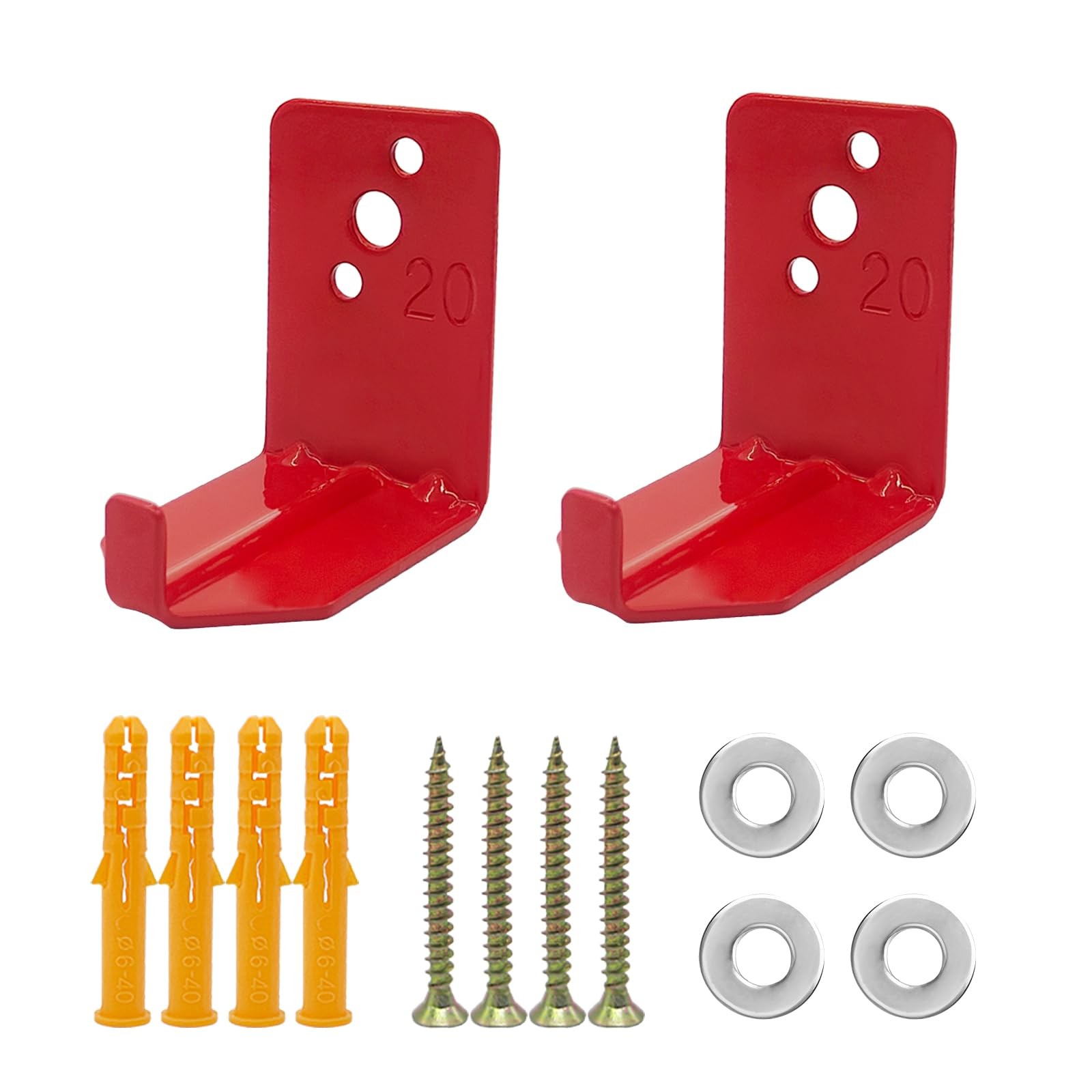 2 PCS Fire Extinguisher Mount Universal Bracket Wall Holder Fits 540 Lb
