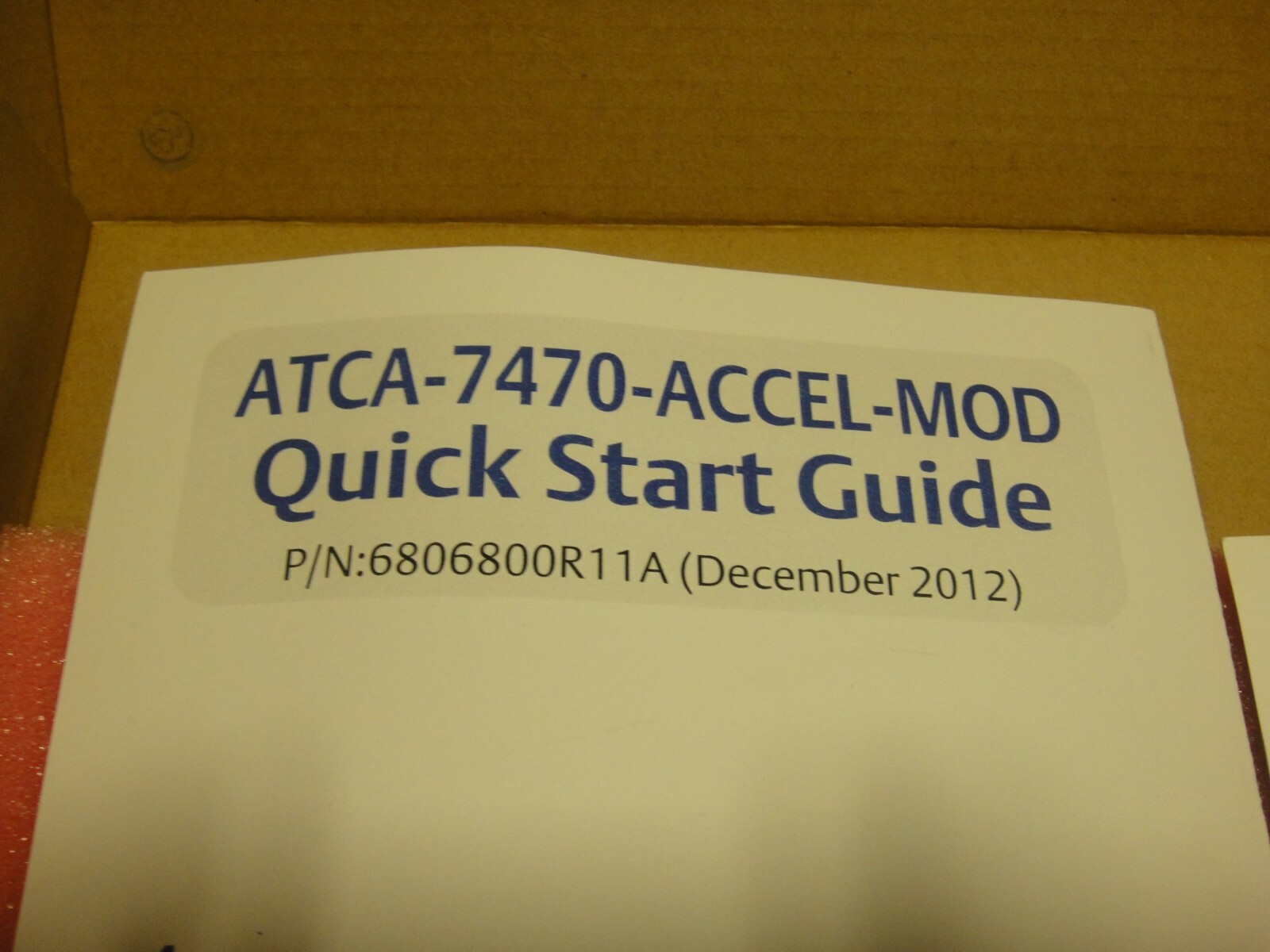 ATCA-7470-Accel-Mod Emerson network open box new pictured