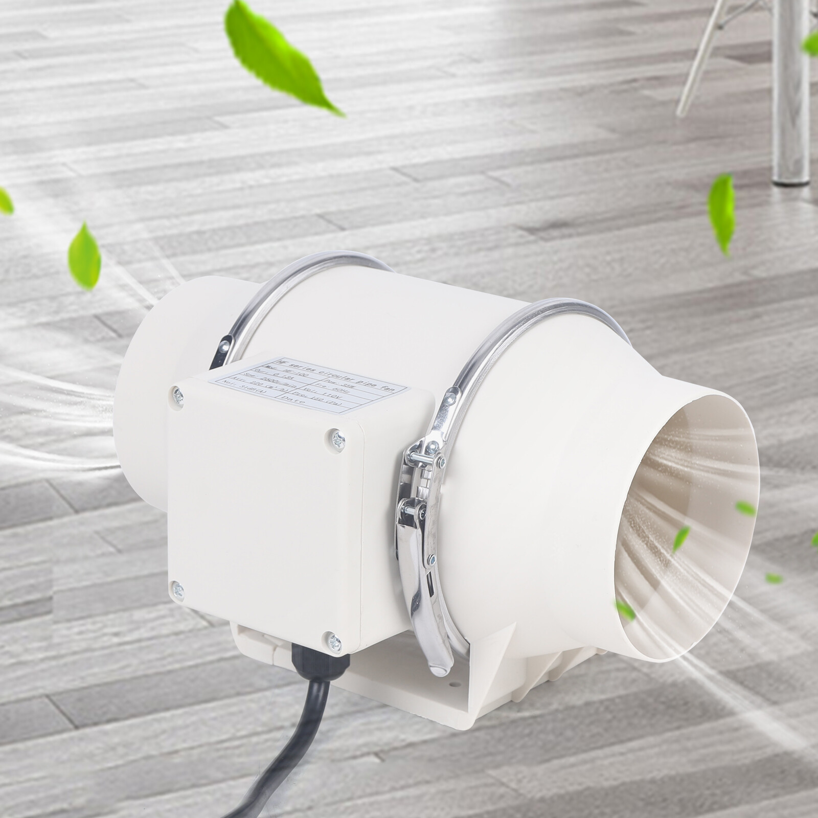 4 Inch Inline Duct Exhaust Blower Fan Tube Ventilation Fan Extractor 220CFM