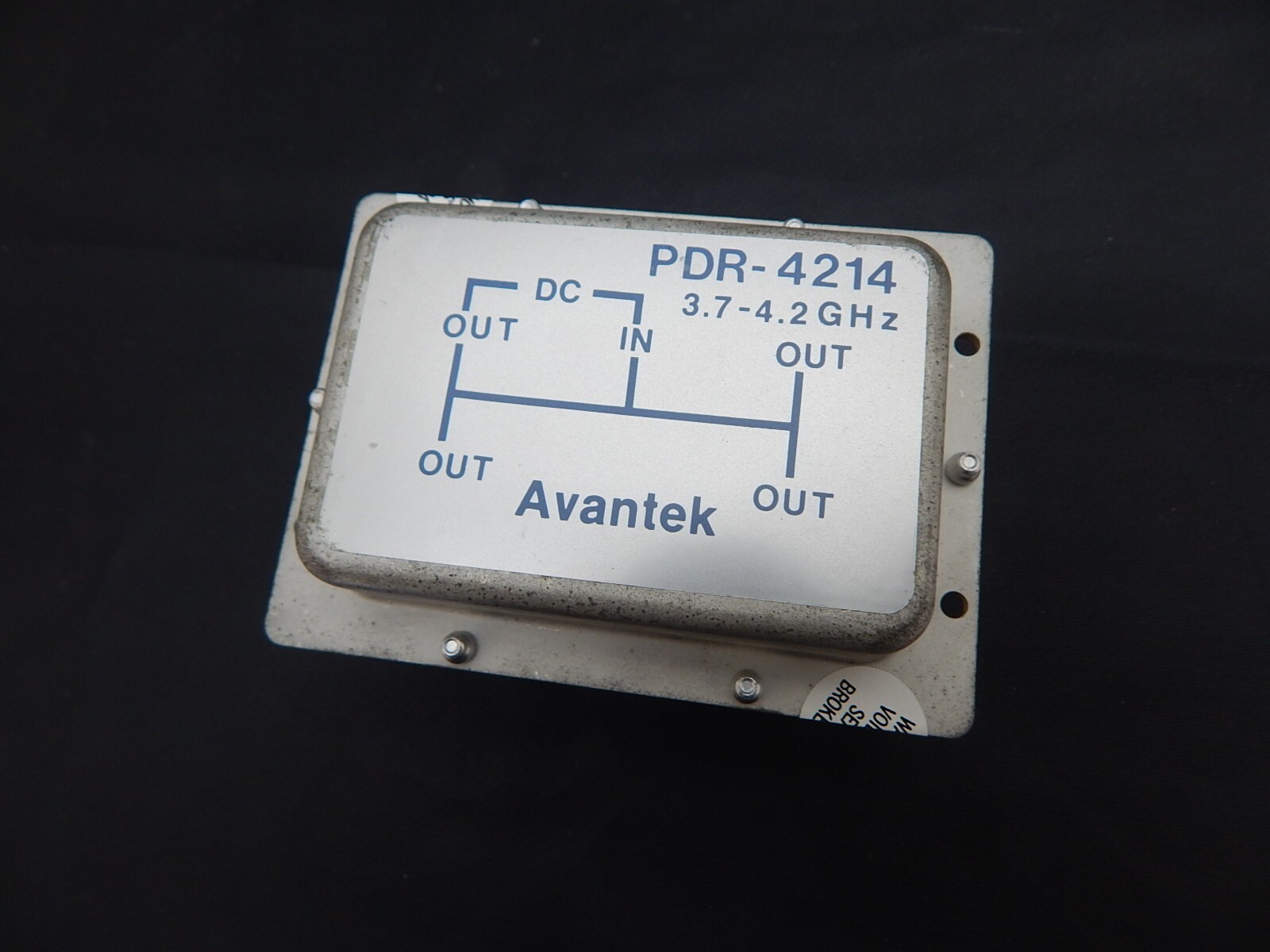 ADVANTEK PDR-4214 3.7 TO 4.2GHZ DC IN OUT - USA SELLER FAST SHIPPING