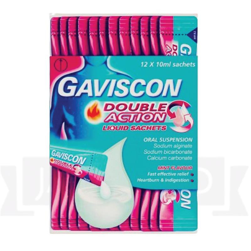 2 PACK - Gav-I$con Double Action Liquid Sachets Mint Flavour 12 X 10ml