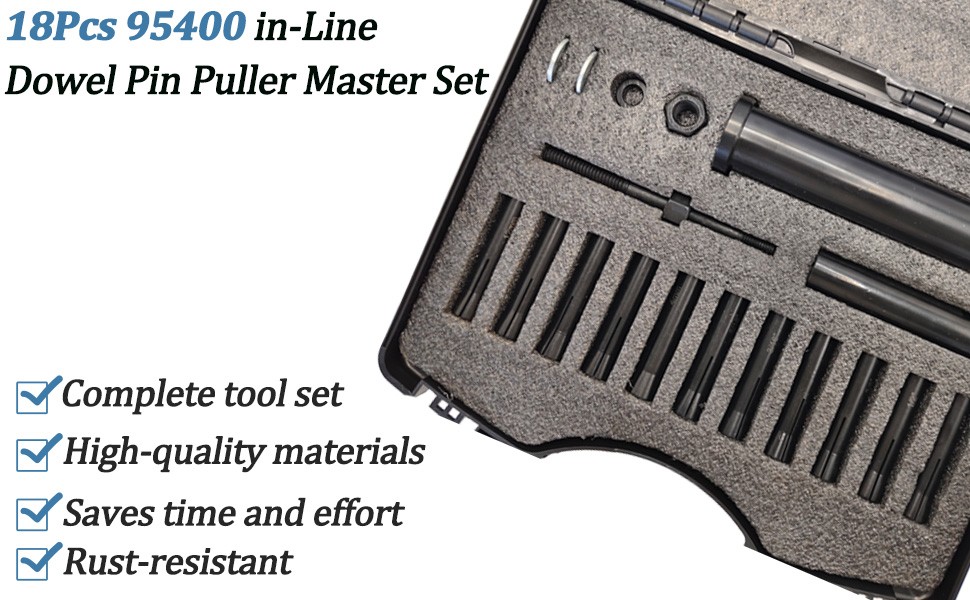 95400 In-Line Dowel Pin Puller Master Set Includes Efficient Dowel Pin Puller