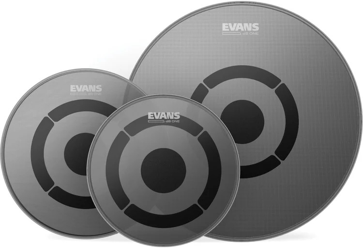 Evans dB One Low Volume Fusion 3-Piece Tom Drumhead Pack - 10/12/14-inch