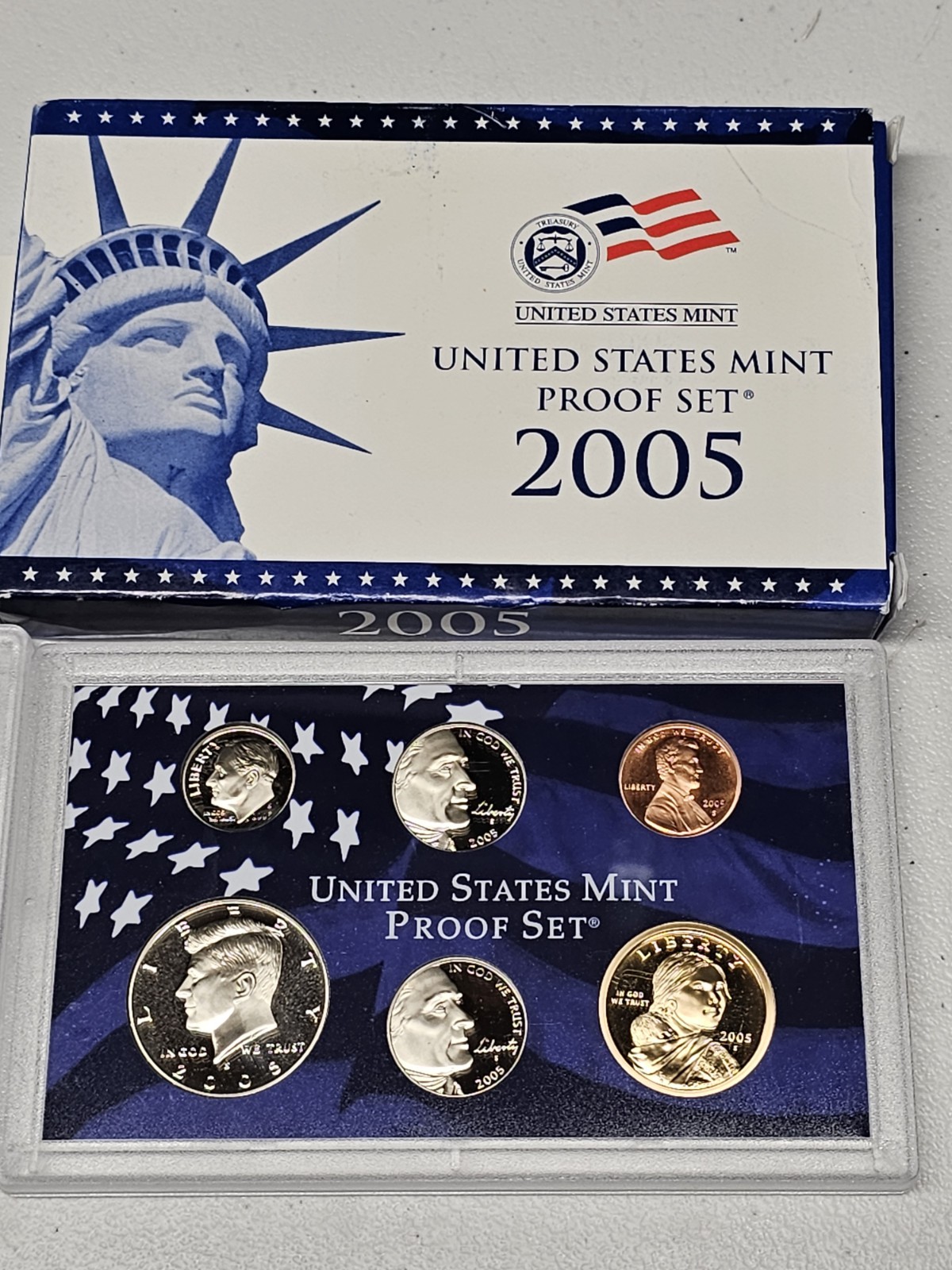 2005 Clad Proof Set U.S. Mint Original Government Packaging OGP COA