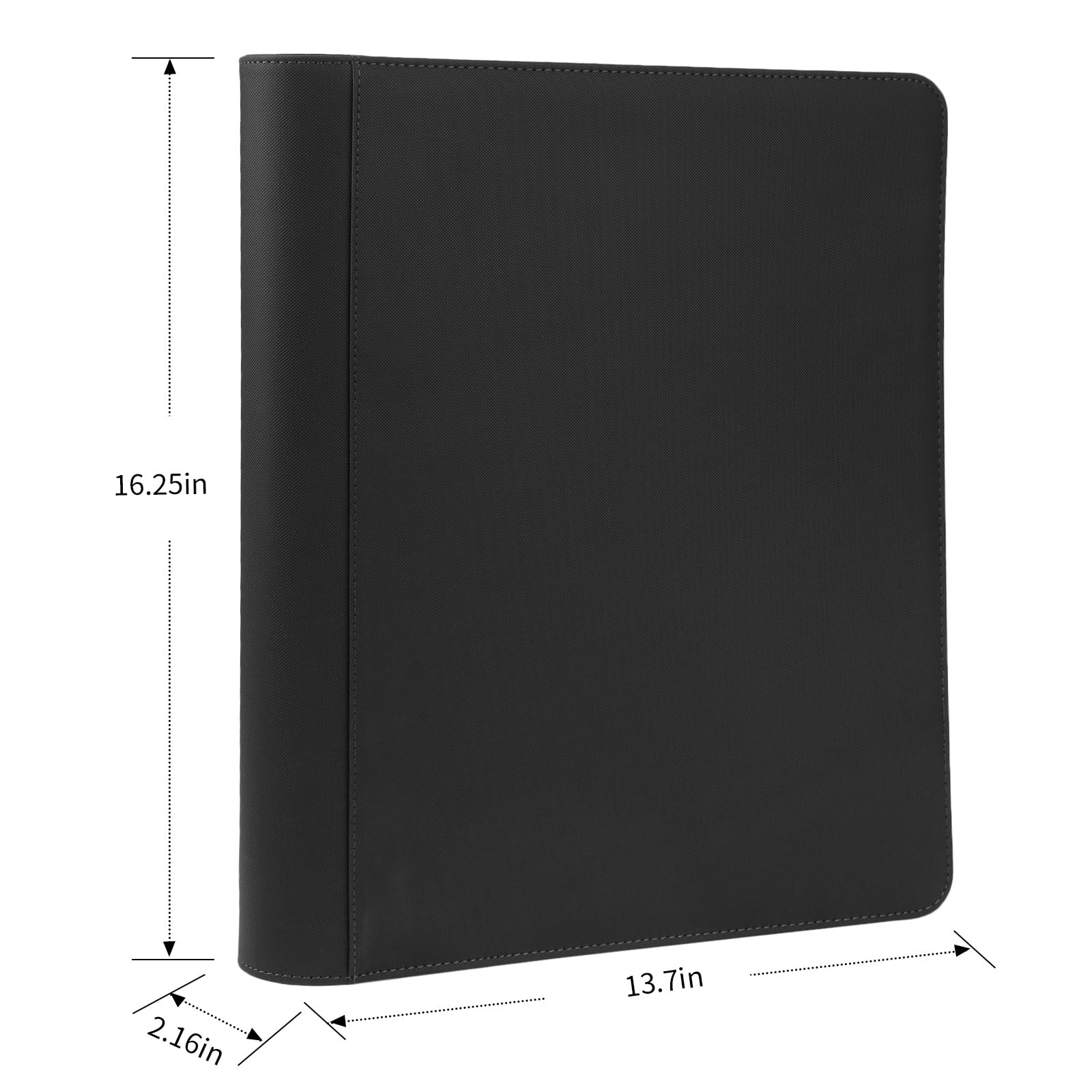 Toploader Binder, Holds 324 Toploaders, 9 Pocket Top Loader Binders with Slee...