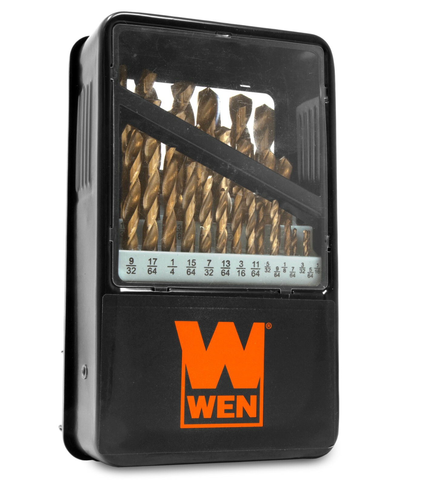 WEN DB291A 29-Piece Gold Oxide HSS Drill Bit Set with Carrying Case