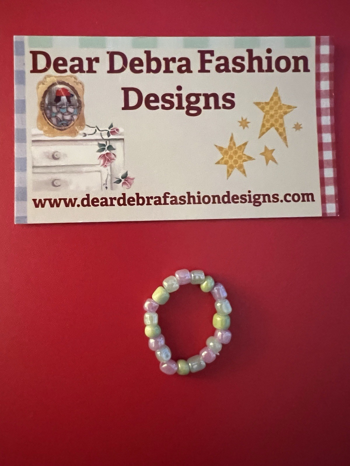 Beaded Ring One Size Fits All