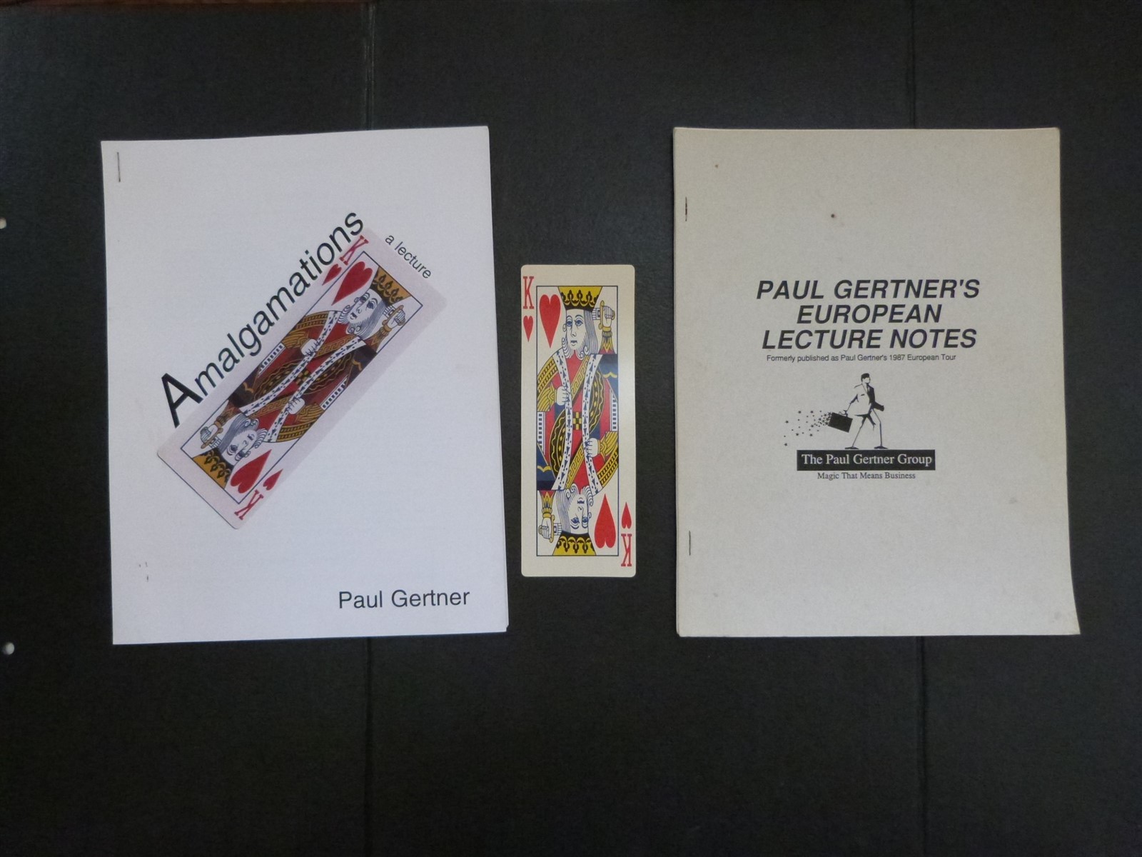 VTG Magician Magic Book AMALGAMATIONS A LECTURE by PAUL GERTNER EUC PB