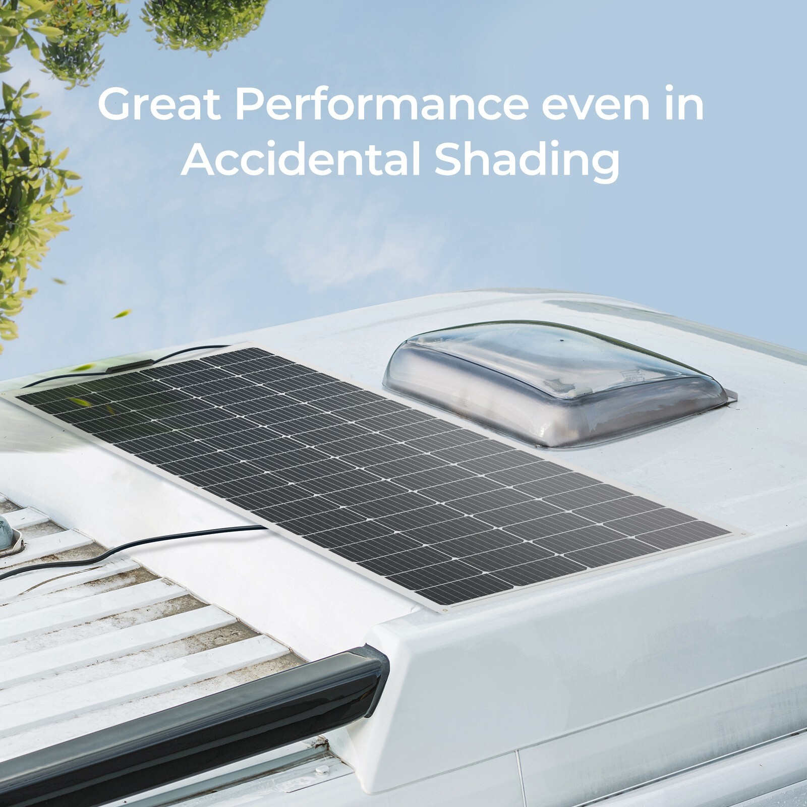 Renogy 200W Flexible Solar Panel with High Efficiency Solar Modules, Lightweight