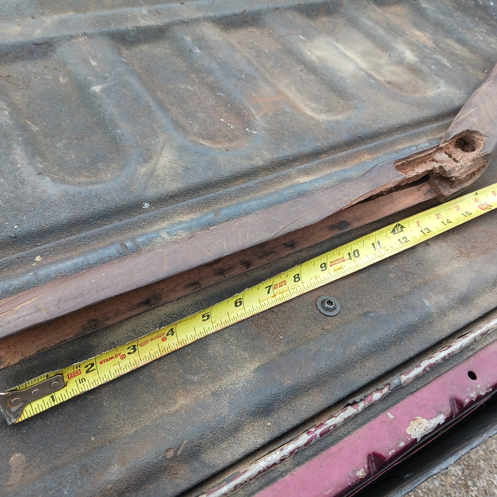Antique Muzzleloader Stock In Walnut Well Used