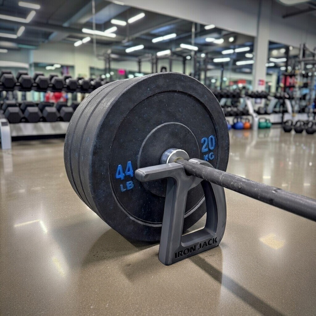Deadlift Barbell Jack Lifter - Iron Jack – Easy Plate Loading Gym Tool