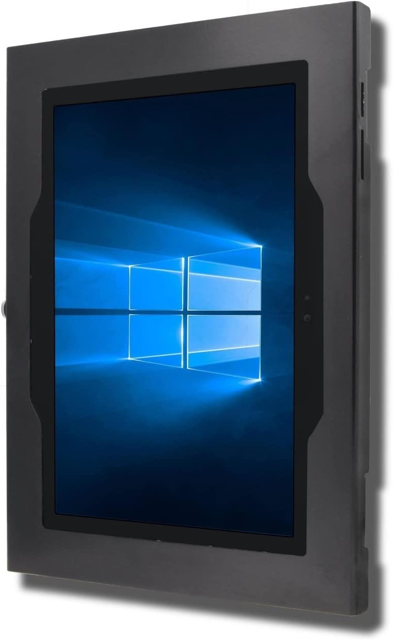 TABcare Locking Security Metal Case for Tablet (VESA & Wall Mount) - Black