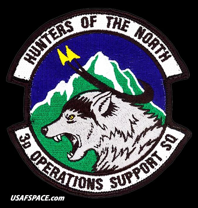 USAF 3RD OPERATIONS SUPPORT SQ -HUNTERS OF THE NORTH- Elemendorf AFB, AK -PATCH