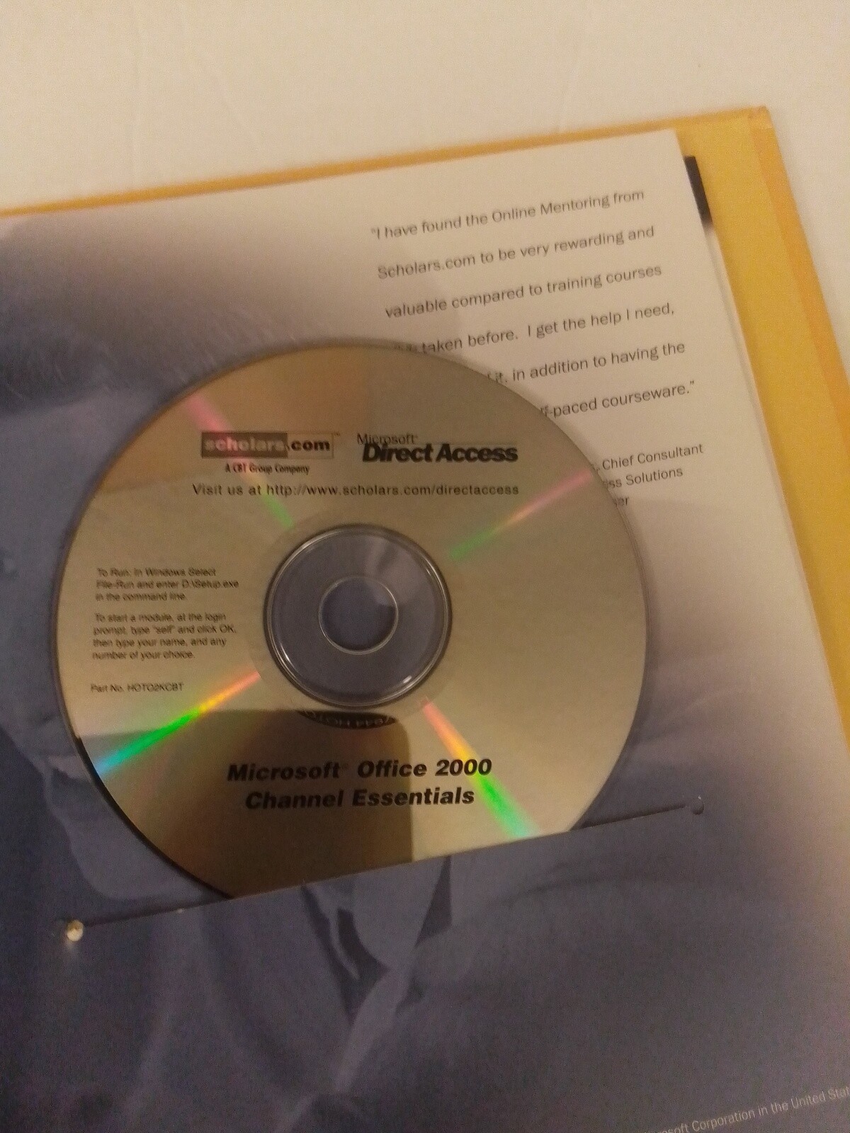 Microsoft Direct Access Training Kit Featuring MS Office 2000 Premium Edition
