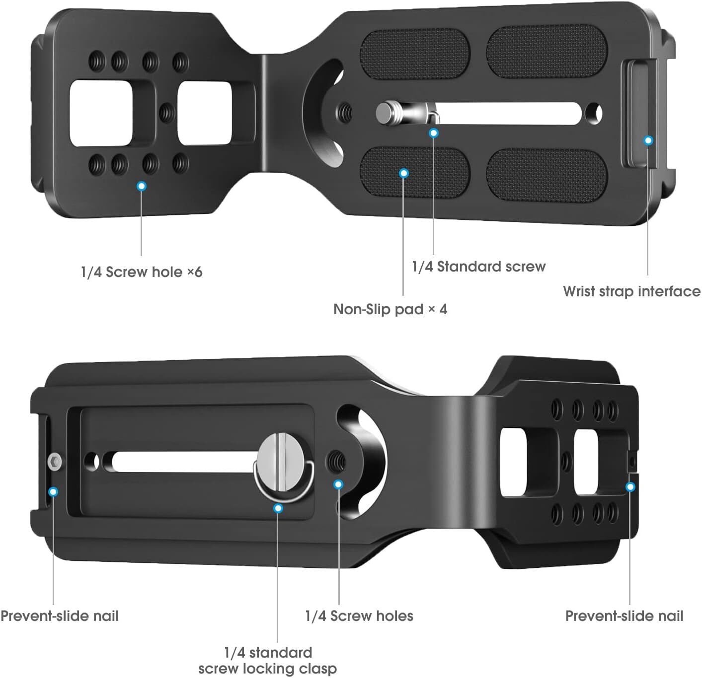 2pcs For DSLR Camera L Bracket Tripod Quick Release Plate Stabilizer Tripod