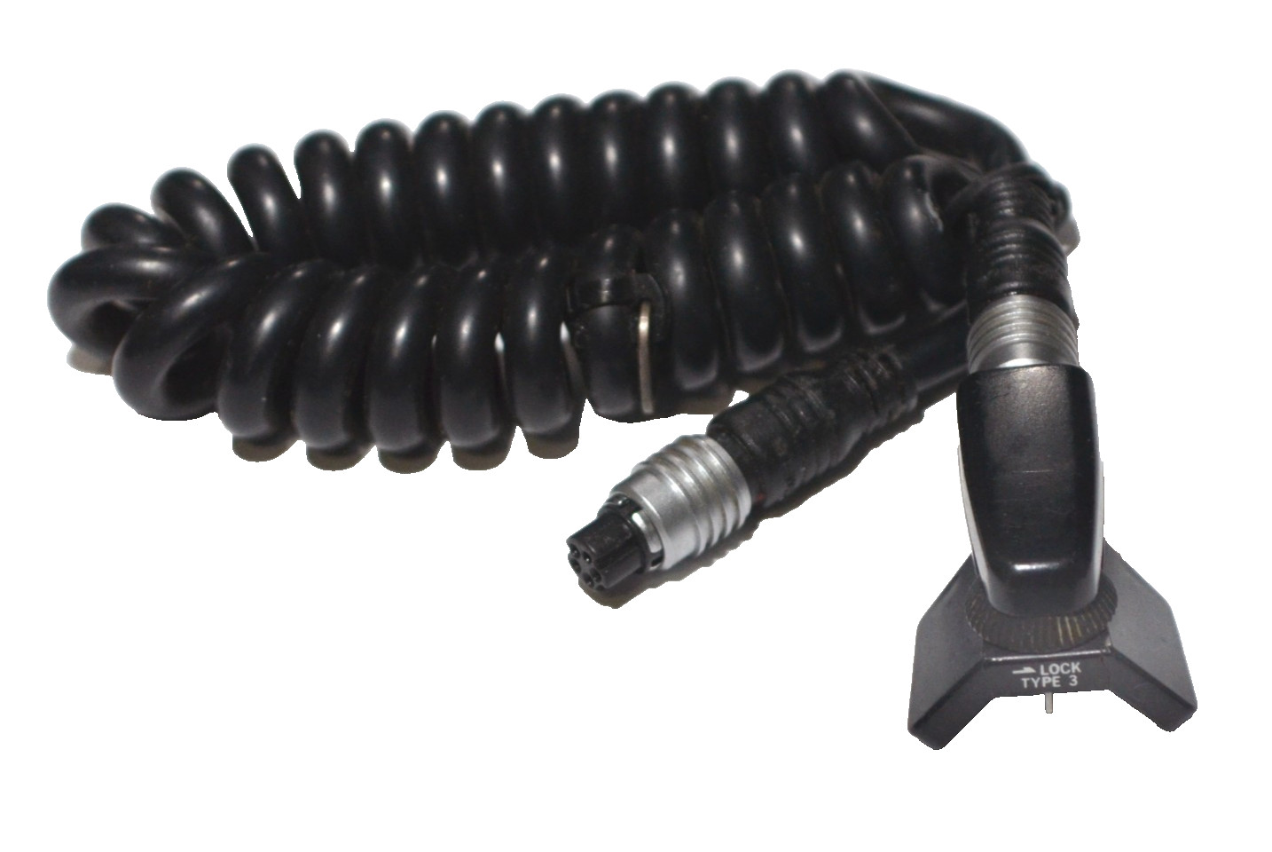 OLYMPUS OM camera sys. 0.6M Coiled TTL Flash SYNC CABLE Bundled With Shoe Type 3