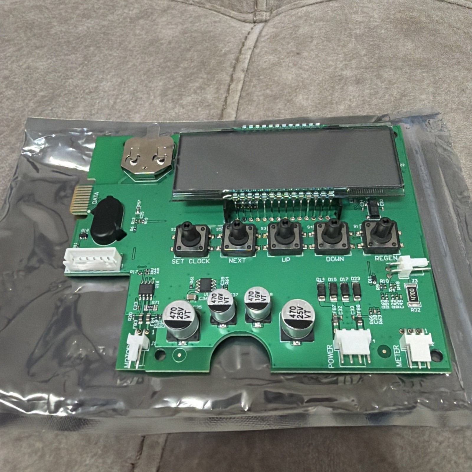 FOR PARTS V3108 Circuit Board for Clack Water Softener 5 Horizontal Buttons