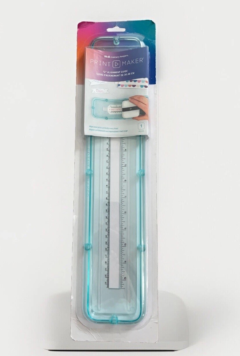 We R Memory Keepers Print Maker 12" Alignment Guide- Align Prints Perfectly-NIP
