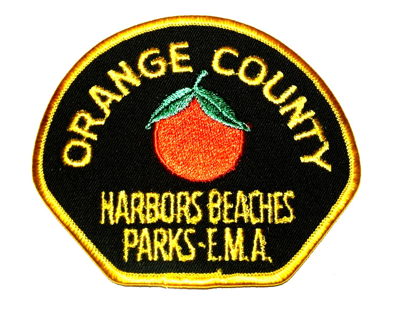 ORANGE COUNTY – HARBORS BEACHES PARKS-EMA - CALIFORNIA CA Police Patch 2D