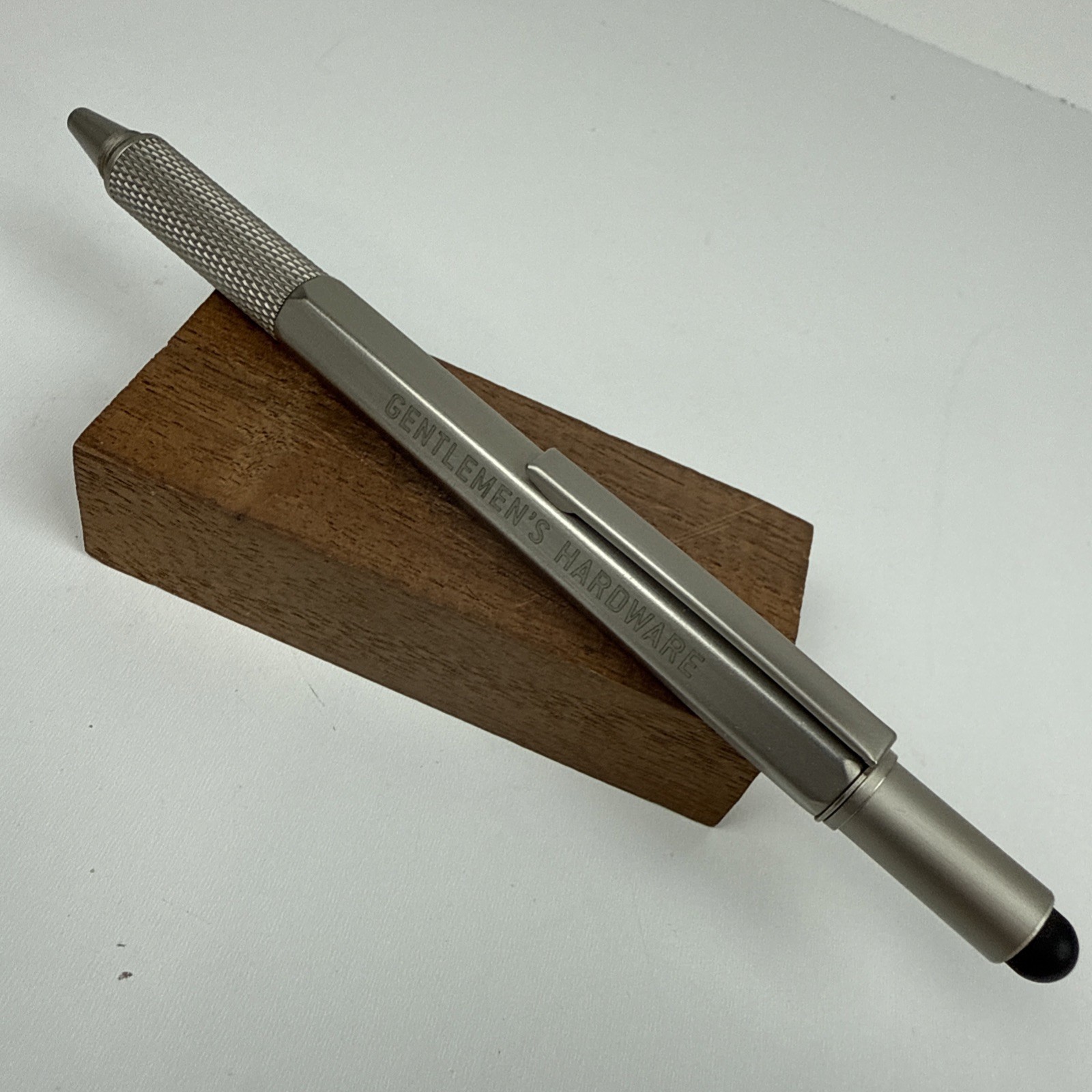 Gentlemen's Hardware Tooling Pen Multi-Purpose Tool Silver Color Pen Screwdriver