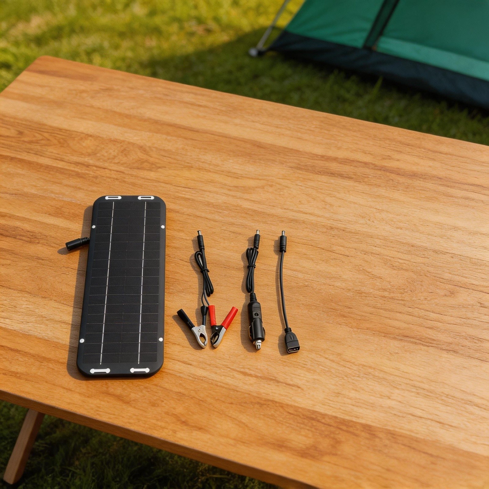 30W Solar Panel 18V Charging Camping Supply Doubles Output for current