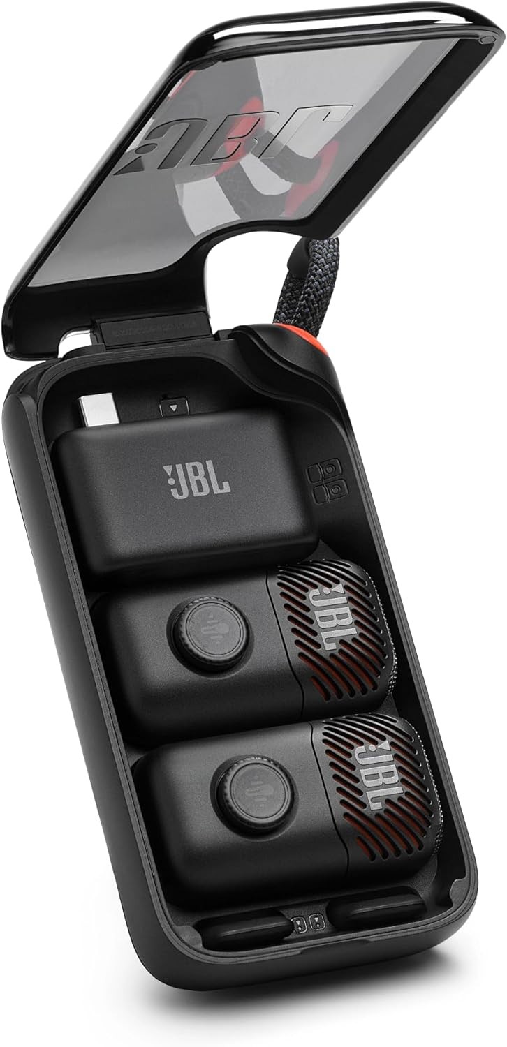 JBL EasySing Mic Mini Duo Compact Wireless Microphone Black